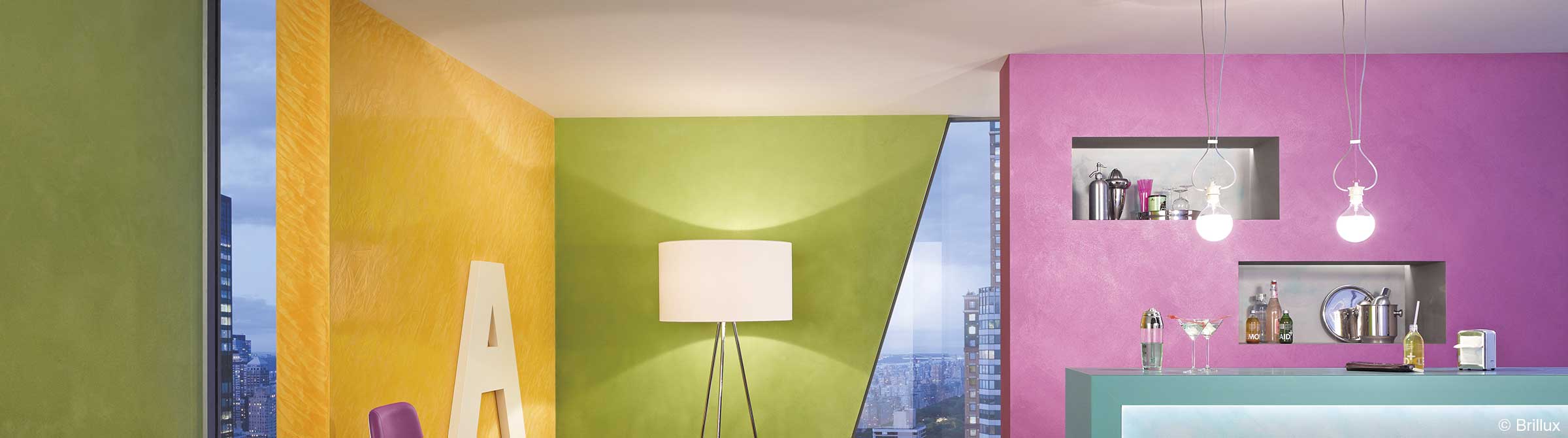 Moderne Wohnraumgestaltung in Bonbonfarben - kreativ und faszinierend