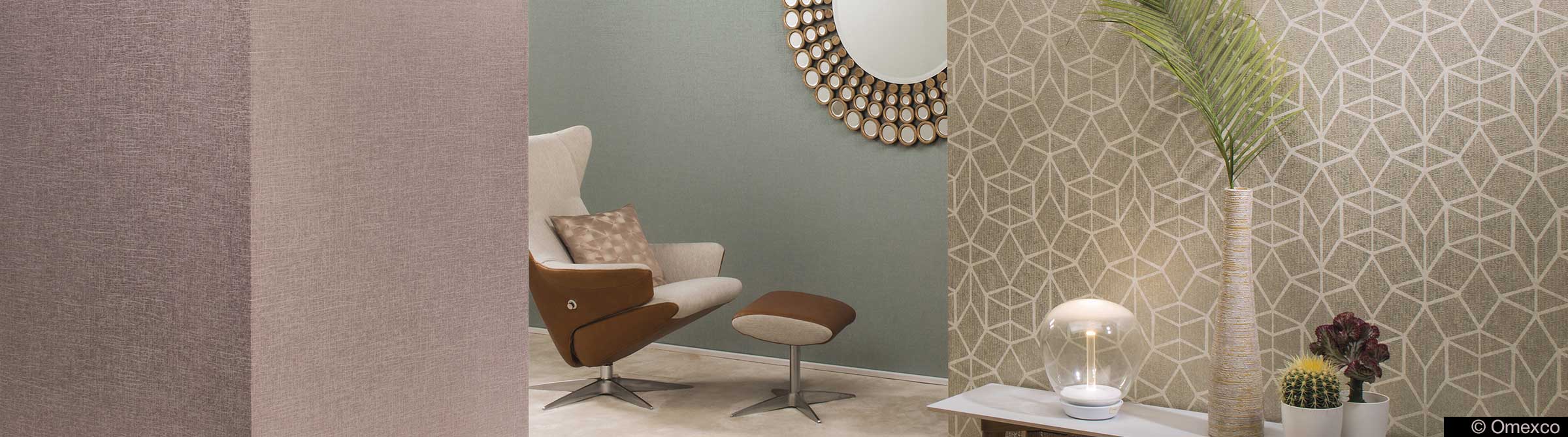 Elegante Wandbeläge in zarten Farben